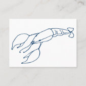 インディゴエレガントブルーロブスター/シーフードレストラン 名刺 (裏面)