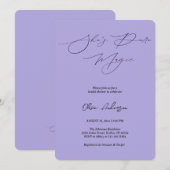 インディゴオーラ シーズ ピュア マジック ブライズシャワー 招待状 (正面/裏面)