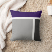 インディゴカラーブロック装飾用クッション クッション (ブランケット)