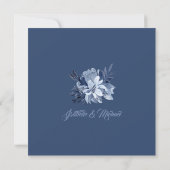 インディゴガーデンフローラスクエア結婚式招待状 招待状 (裏面)