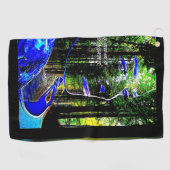 インディゴキャンディ01 ゴルフタオル (横)