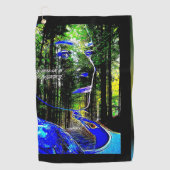 インディゴキャンディ01 ゴルフタオル (正面)