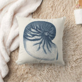 インディゴシャークアイシーシェル クッション (ブランケット)