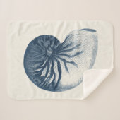 インディゴシャークアイシーシェル シェルパブランケット (正面(横))