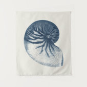 インディゴシャークアイシーシェル タペストリー (正面)