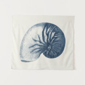 インディゴシャークアイシーシェル タペストリー (正面(横))