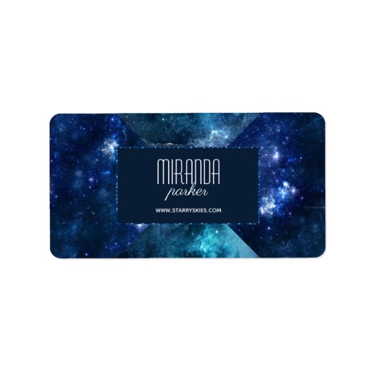 インディゴスターフィールドスター銀河系住所 シール (正面)