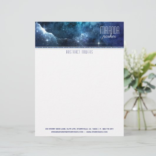 インディゴスターフィールド スター ギャラクシー レター ヘッド レターヘッド (スタンド正面)