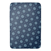 インディゴスピリット：Boho African Geometry バスマット (正面縦)