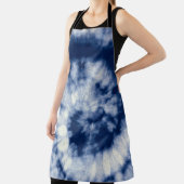 インディゴスワール、タイダイ、ボヘミアン。 エプロン (インサイチュ)