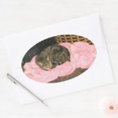 インディゴズバスローブ 楕円形シール (封筒)