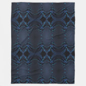 インディゴダークネスクリスマスツリー フリースブランケット (正面)