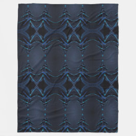 インディゴダークネスクリスマスツリー フリースブランケット