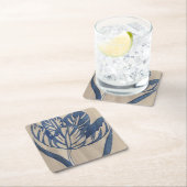 インディゴチューリップ スクエアペーパーコースター (インサイチュ)