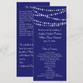 インディゴトゥインクルライト結婚式 プログラム (正面/裏面)