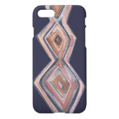 インディゴドリームジオメトリックウォーター色iPhone7ケース iPhoneケース (裏面)