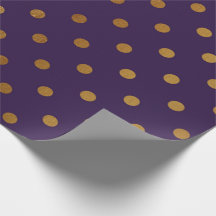 インディゴパープルプラムゴールデンスモール水玉模様