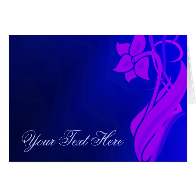 インディゴフローラカード (正面横)