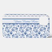 インディゴフローラフェイクレースサムスギャラクシーノート4ケース Case-Mate iPhoneケース (裏面 (横))