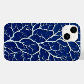 インディゴブランチパターンiPhoneケーススタイル Case-Mate iPhoneケース (裏面 (横))