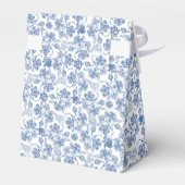 インディゴブルーのホワイトエスニックフローラテントの好意ボックス フェイバーボックス (裏面サイド)