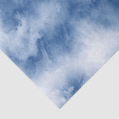 インディゴブルーウォーターカラー抽象芸術 薄葉紙 (詳細)