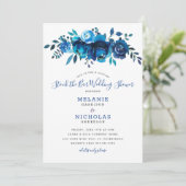 インディゴブルーストックザバーウェディングシャワー 招待状 (スタンド正面)
