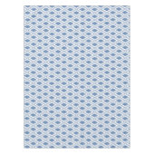 インディゴブルーダイヤモンドパターン テーブルクロス (正面)