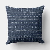 インディゴブルードット装飾用クッション クッション (裏面)