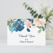 インディゴブルーピーチ結婚バラズサンキュー サンキューカード (スタンド正面)