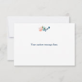 インディゴブルーピーチ結婚バラズサンキュー サンキューカード (裏面)