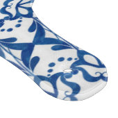 インディゴブルーフローラアズレジョ柄ポルトガル カッティングボード (角)