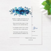 インディゴブルーフローラノーラップシャワー表示ギフトラベル (デスク)