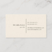 インディゴブルーフローラヴィンテージ 名刺 (裏面)