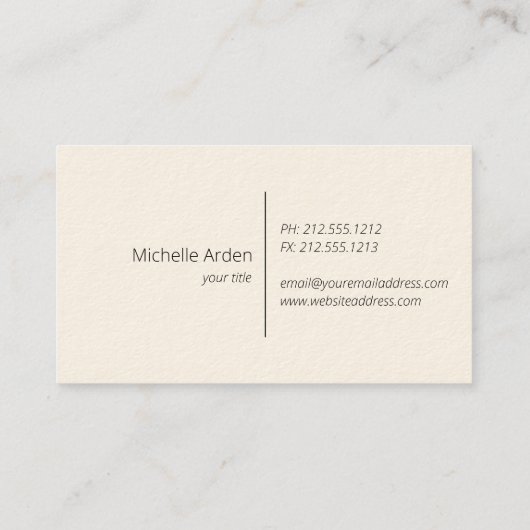 インディゴブルーフローラヴィンテージ 名刺 (裏面)