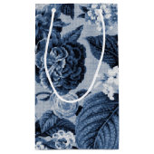 インディゴブルーヴィンテージフローラトイレNo.1 スモールペーパーバッグ (裏面)