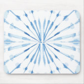 インディゴブルー日本の志堀日が差すこと絞り染め マウスパッド (正面)