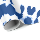 インディゴブルー絞り染めラッピング紙 ラッピングペーパー (ロールコーナー)