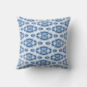 インディゴブルー絞り絞り染め柄 クッション (裏面)