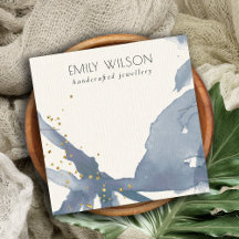 インディゴブルー金ゴールド抽象芸術ネックレスバンドテンプレート