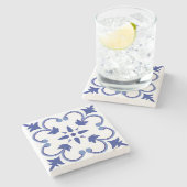 インディゴペタルつる植物 ストーンコースター (横)