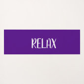 インディゴホワイトスターヨガ落ち着きゾーン ヨガマット (裏面(横))