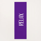 インディゴホワイトスターヨガ落ち着きゾーン ヨガマット (裏面)