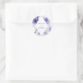 インディゴボホフローラ結婚フレーム ラウンドシール (バッグ)