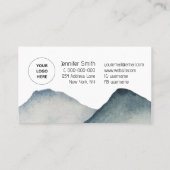 インディゴマウンテお洒落ンモダンズシンプル 名刺 (裏面)