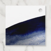 インディゴモダンブルーの水の色が結婚ありがとう フェイバータグ (裏面)