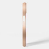 インディゴモダンブルーアゲート&バラ金ゴールド紙吹雪リーフ Case-Mate iPhoneケース (裏面 / 右)