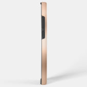 インディゴモダンブルーアゲート&バラ金ゴールド紙吹雪リーフ SAMSUNG GALAXYケース (右側面)