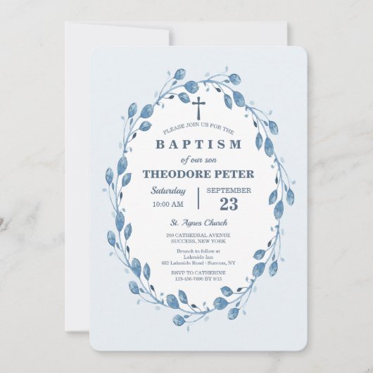 インディゴリース宗教招待状 招待状 (正面)