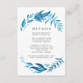 インディゴリーフ | 結婚式の詳細 エンクロージャーカード